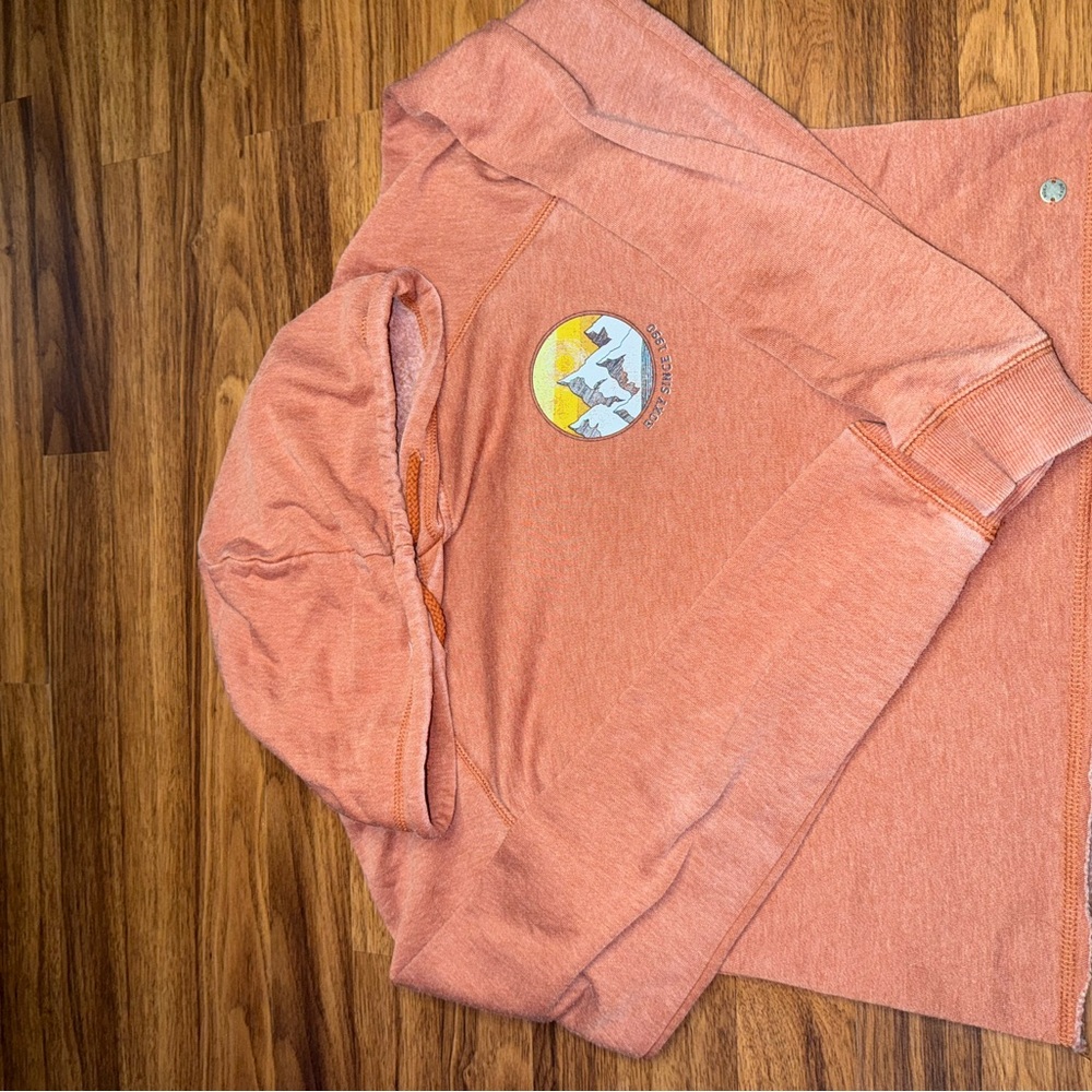 Roxy Coral Hoodie with Unique Stitching